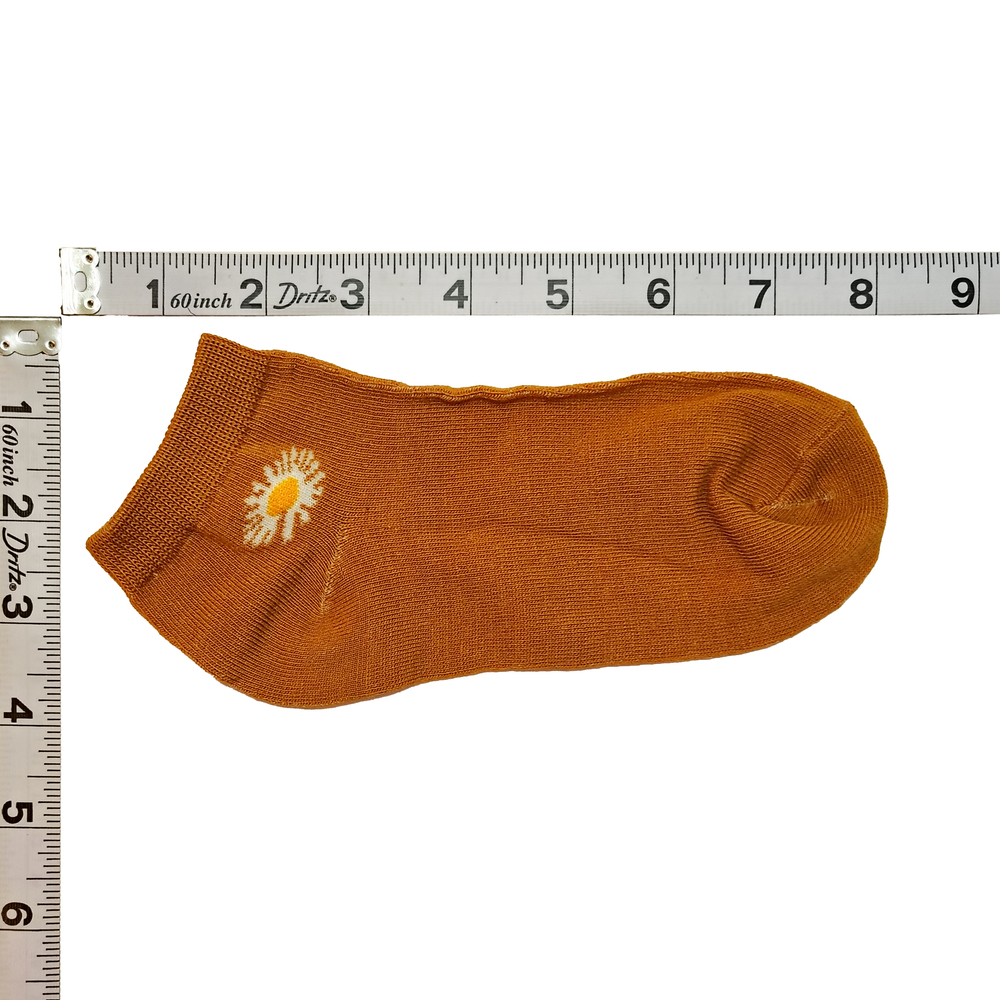 5 Pairs Tutuanna Socks - Brown Daisy